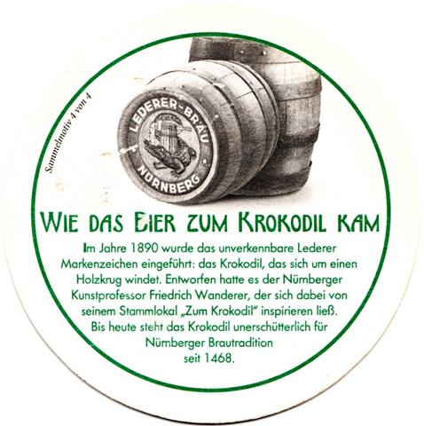 nürnberg n-by lederer hist 3b (rund215-4 wie das bier-schwarzgrün)